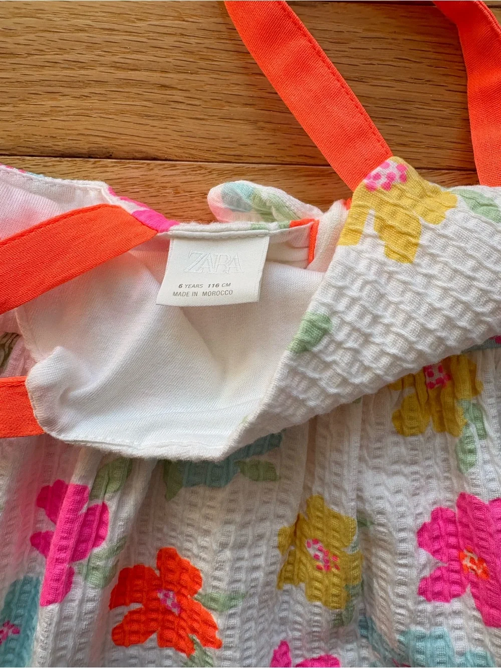Zara Girls' Pink Crochet & Floral Sundress Set - Hot Pink, Coral, Yellow